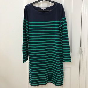 GAP nautical striped 3/4 sleeve dress